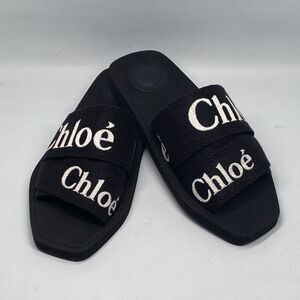 Chloe Woody Logo Slide Sandal size 37